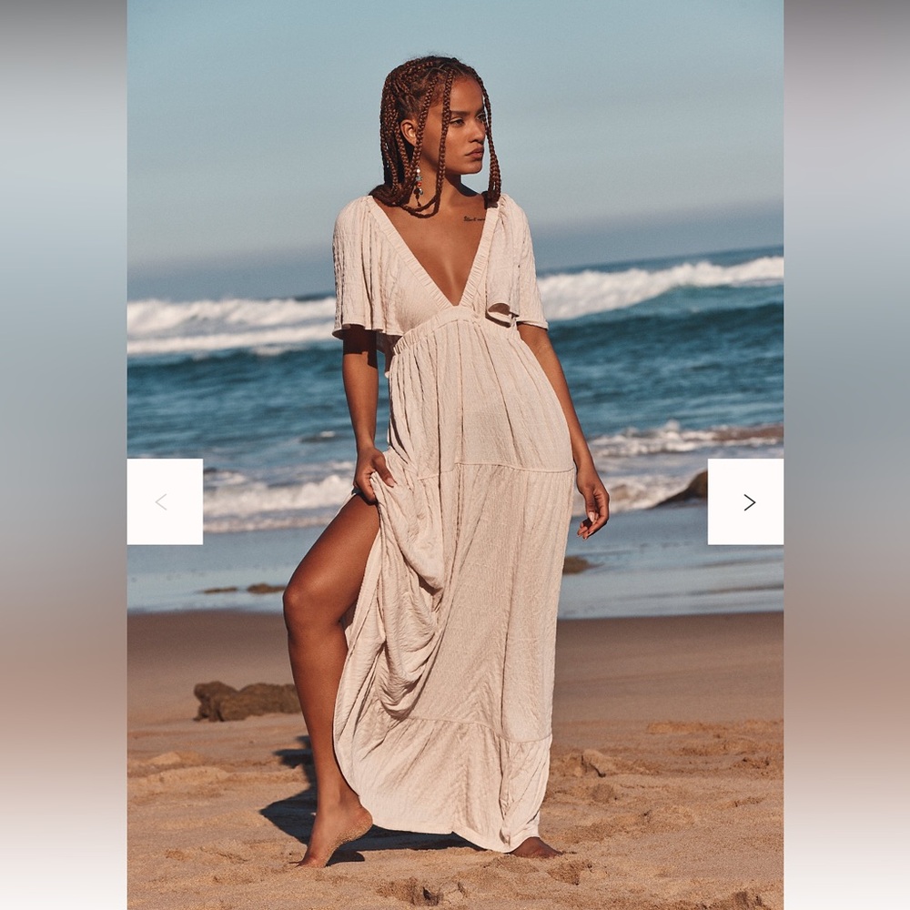 Free People La La Maxi dress, women’s small, Sand Like New